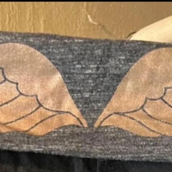 FOLDOVER VS PINK YOGA PANTS LEGGINGS FLARE WIDE FOLD OVER VINTAGE - Picture 10 of 11